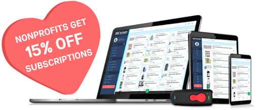 15% off discount for Scan IM's nonprofit inventory management software